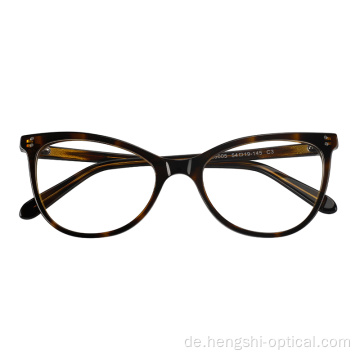 Mode Großhandel weibliche Vintage Brille Frauen Acetatbrillen Rahmen